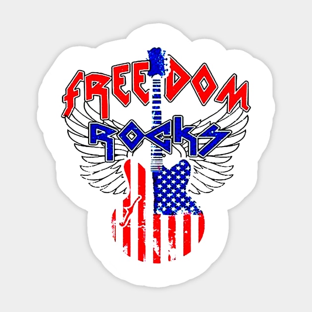 Freedom Rocks Sticker by rosposaradesignart